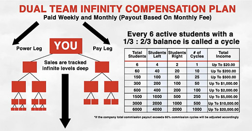 What Is Now Lifestyle About - compensation plan chart
